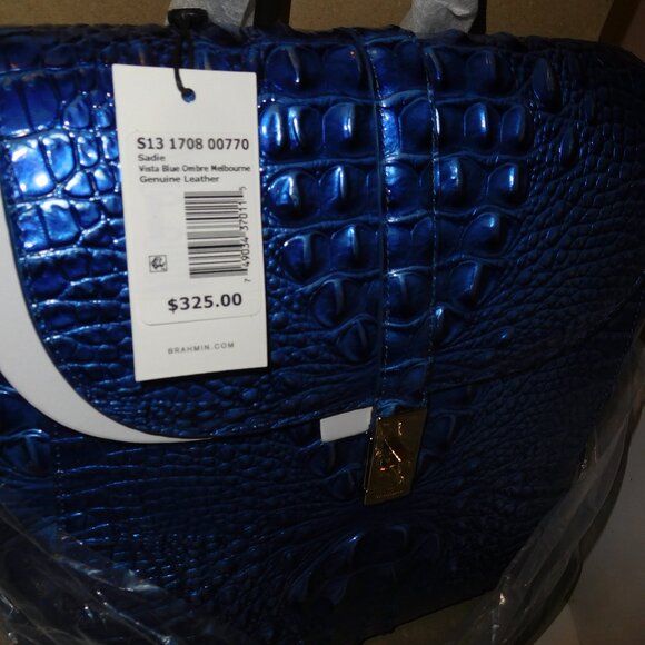 Brahmin Sadie Vista Blue Ombre Melbourne Backpack - Picture 6 of 7